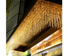 Rideau lumineux LED pour noël, 5M, 0.4-0.6m, lumière féerique décorative, imperméable, pour