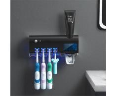 UOSU – porte-brosse à dents UV, distributeur de dentifrice, énergie solaire, boîte de rangement de