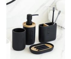Ensemble d'accessoires de salle de bain, distributeur de Lotion de savon, porte-brosse à dents,