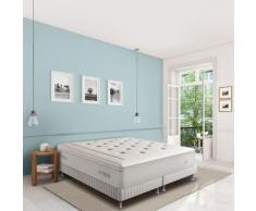 Ensemble matelas ressorts ensachés avec sommier 2x80x200