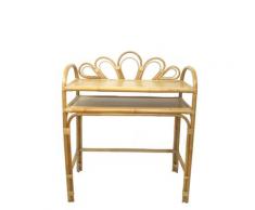Bureau enfant rotin naturel