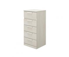 Chiffonnier 5 tiroirs H105cm - Beige