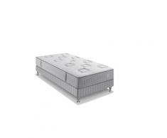 Ensemble matelas ressorts ensachés avec sommier tapissier 90x190