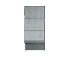 Store bateau 80x220 cm Vert et bourdon noir en Lin