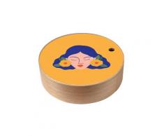 Boite de rangement en bois Frida taille L