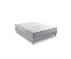 Ensemble matelas ressorts avec sommier à lattes 140x190