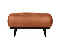 Repose-pieds moderne en simili marron