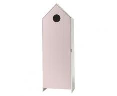 Armoire 1 porte rose