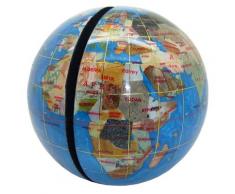 Serre livres globe terrestre en pierres fines turquoise