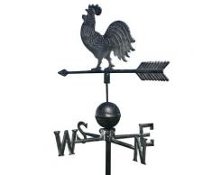 Girouette pic piquer coq de jardin fonte gris 184x47