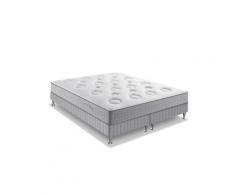Ensemble matelas ressorts avec sommier à lattes 2x90x200
