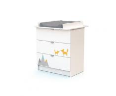 Commode à langer blanc