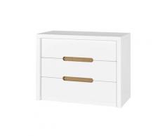 Commode enfant 3 tiroirs Blanc