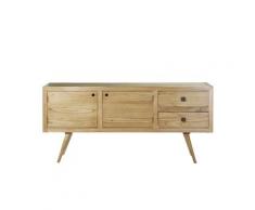 Commode scandinave 2 placards et 2 tiroirs en mindy