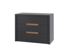 Commode enfant 3 tiroirs Ardoise