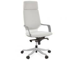 Fauteuil de bureau design 'BABEL' en tissu gris