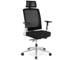 Fauteuil de bureau design 'ULTRA' en tissu noir
