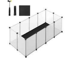 Songmics - Enclos pour Animaux avec Plancher et Tapis Imperméable et Amovible, Parc pour Petits