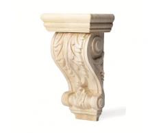 TEMU Étagère en de Bois Adaptée pour Cheminée, Décoration Murale de en Bois Non Peint
