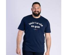 T-shirt ''''Voir la vie en gras'''' Ruckfield Rugby Barbecue