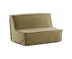 Canapé-lit Lyanna 140 cm marron