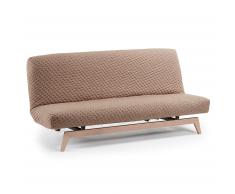 Canapé-lit Koki rembour beige