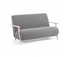 Canapé Meghan 2 places gris 145 cm