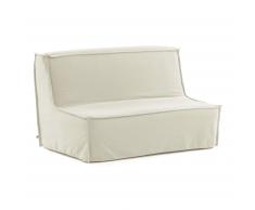 Canapé-lit Lyanna 140 cm blanc