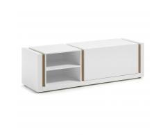 Meuble Tv DE, 140 cm blanc