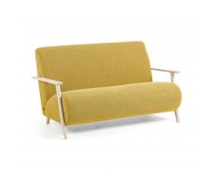 Canapé Meghan 2 places moutarde fini naturel 145 cm