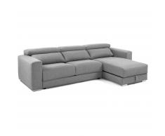 Canapé Atlanta chaise longue gris clair 290 cm