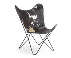 Fauteuil Fly, noir et blanc
