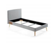 Lit Dyla 90x190 cm gris clair