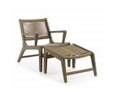 Fauteuil Mawar avec repose-pieds