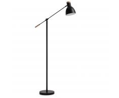 Lampadaire Tescarle, noir