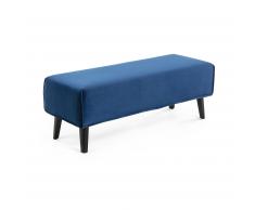 Banquette Dyla velours bleu 111 cm