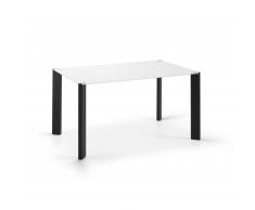 Table Spot 140x90 cm, noir et blanc