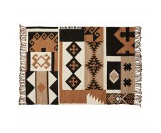 Tapis rectangulaire Grenade 160x230 cm coton et laine