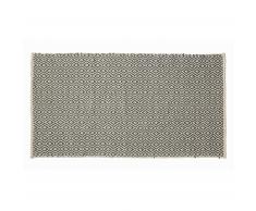 Tapis rectangulaire Capucine 60x110 cm coton gris