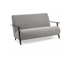 Canapé Meghan 2 places gris claire 145 cm