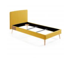Lit Dyla 90x190 cm moutarde