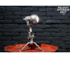 Lampe industrielle en laiton Spoutnik