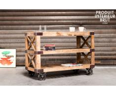Desserte roulante en bois Paddington