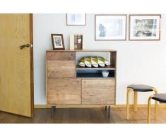 Buffet scandinave haut en bois Bascole