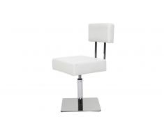 Chaise design pivotante en simili cuir - Caymany