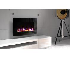 Cheminée électrique arrondie LED multicolores - Kamin Curve 36