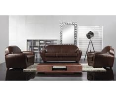 Salon cuir club - Jazzy - canapé 3 places + canapé 2 places + fauteuil