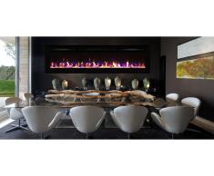Cheminée électrique encastrable 254 cm - Kamin black NICE 100