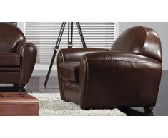 Fauteuil club design en cuir - Jazzy