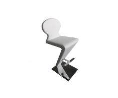 Tabouret de cuisine design en cuir simili, assise 71 cm - Kiliano